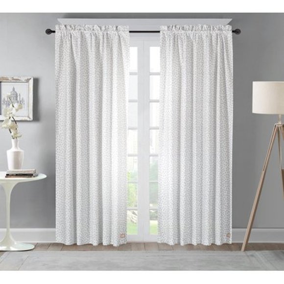Mainstays Other - New  Ditsy Dot Curtain Panel, Set of 2, 50 x 63